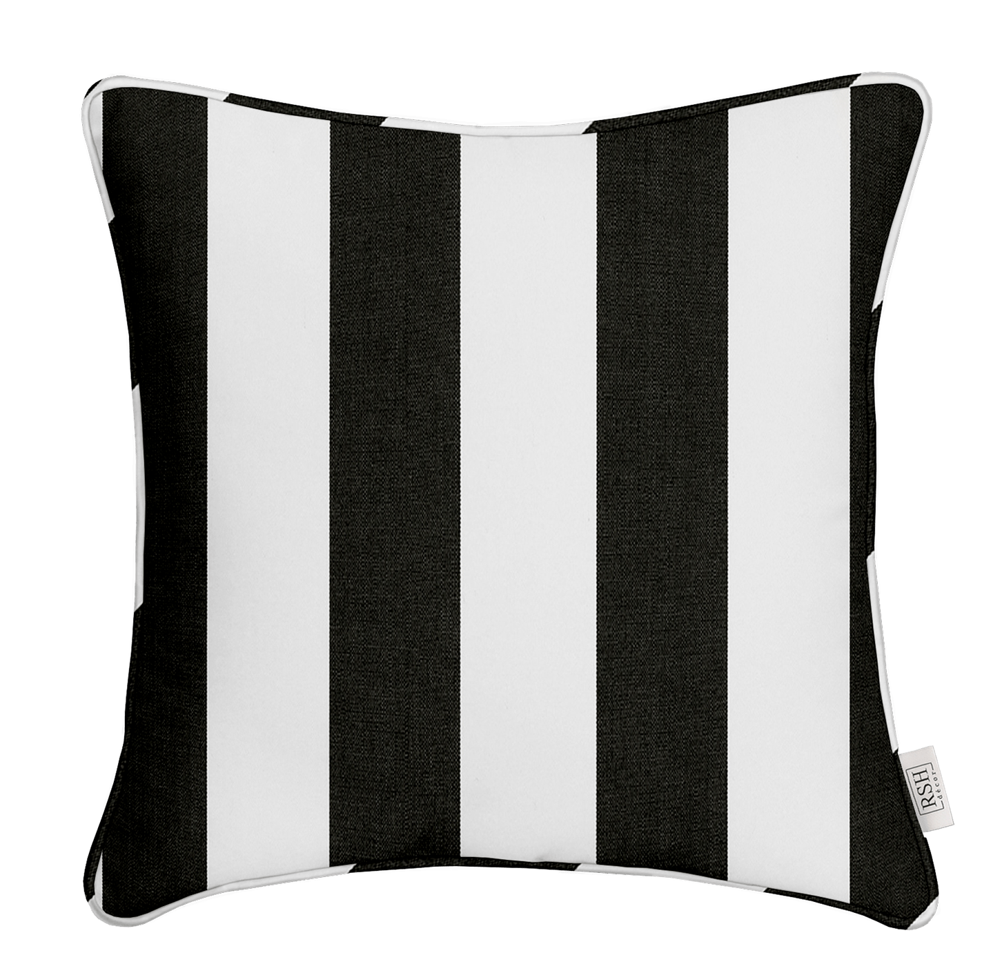 Sunbrella Cabana Stripes Corded Square Throw Pillow - Water-Resistant Outdoor Decorative Cushion for Patio, Poolside, and Beach - Perfect for Lounge Chairs, Sofas, and Daybeds