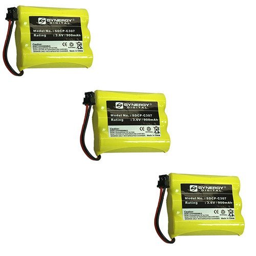 Radio Shack 433557 Cordless Phone Battery Combo Pack - 3 x SDCP-C307 Replacement Batteries for Cordless Phones | Perfect for Home & Office Use