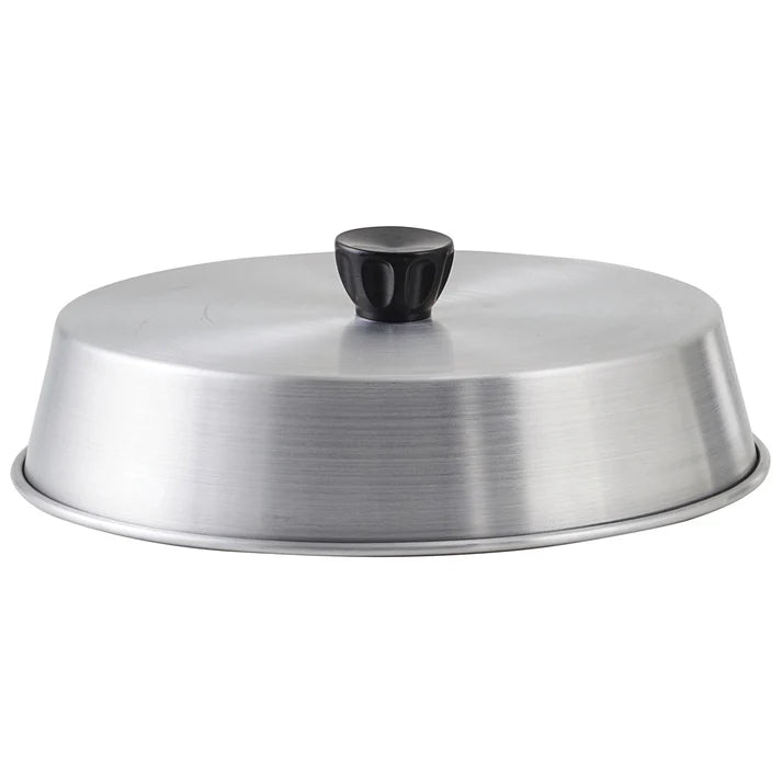 Winco 9-Inch Aluminum Grill Basting Cover with Handle - Perfect for BBQ, Grilling, and Outdoor Cooking (ADBC 9)