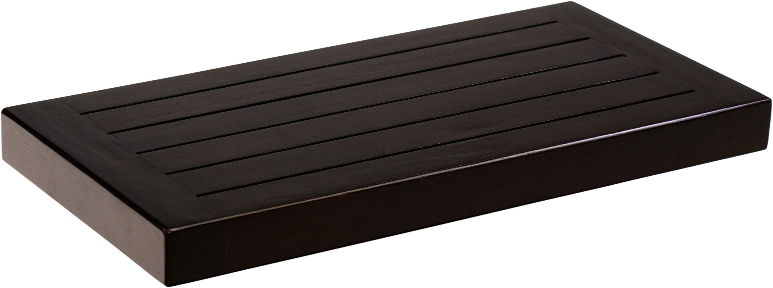 AquaTeak 18 Inch Floating Wall Shelf - Waterproof Teak Wood Bathroom Shelf - Perfect for Shower, Spa, and Poolside Storage