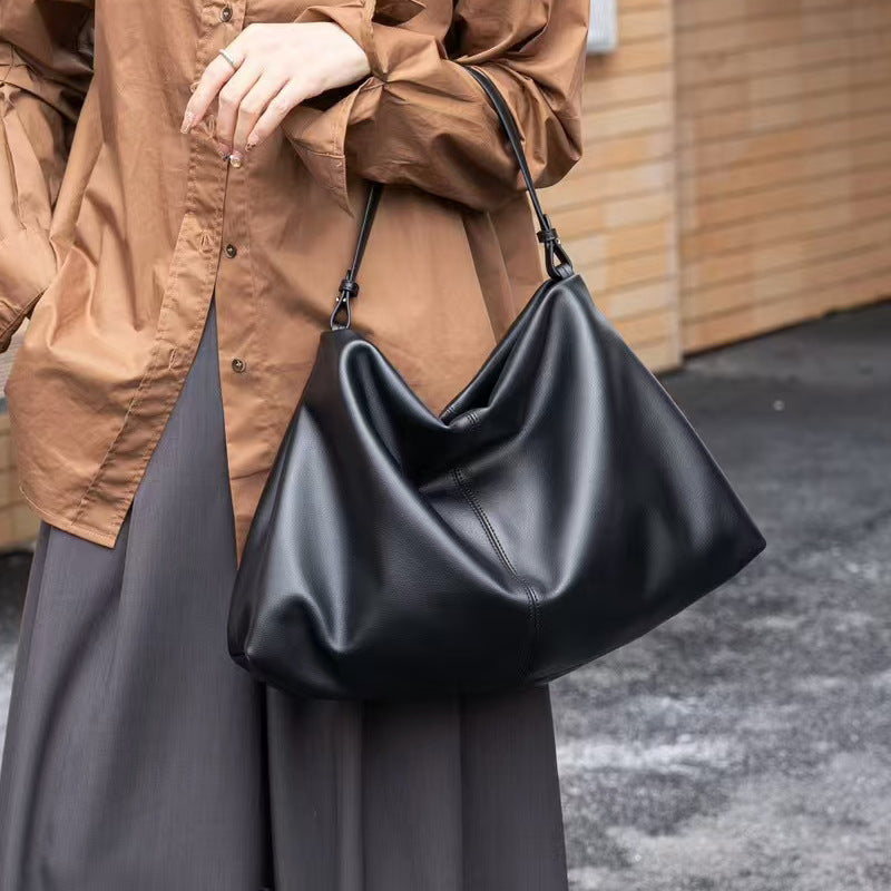 Premium Spacious Leather Shoulder Bag for Women - Stylish Crossbody Purse with Multiple Pockets - Perfect for Work, Travel & Everyday Use