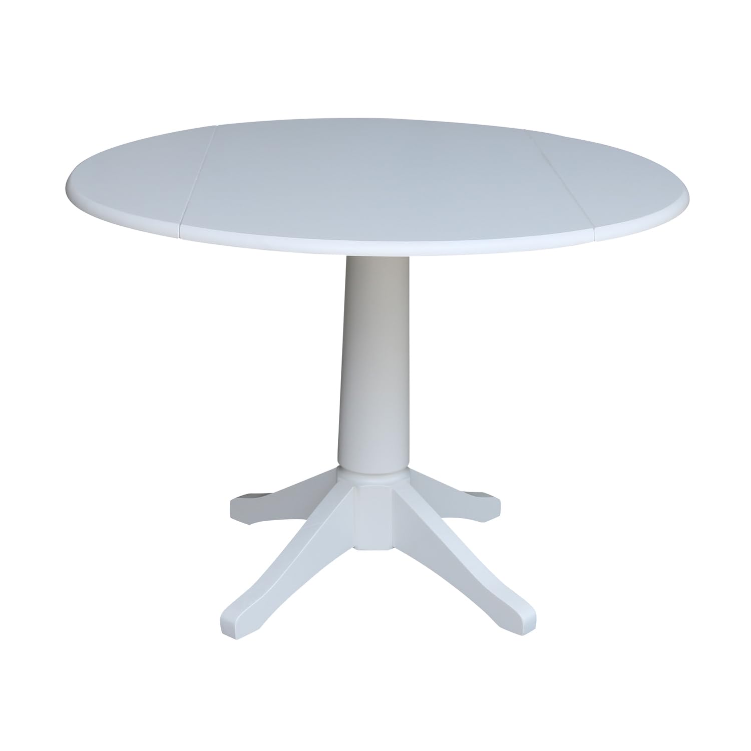International Concepts 42-inch Round Dual Drop Leaf Pedestal Dining Table - 30.3