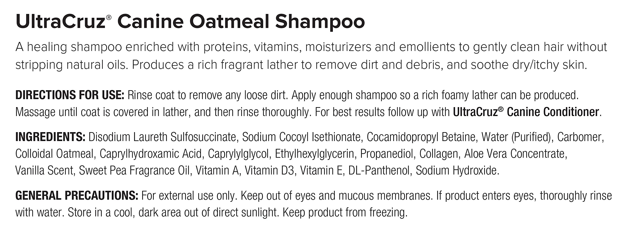 UltraCruz Oatmeal Dog Shampoo & Conditioner Set for Itchy Skin - 32oz Each - Gentle Hypoallergenic Pet Grooming for Dry Skin Relief - Perfect for Bath Time & Allergy-Prone Dogs