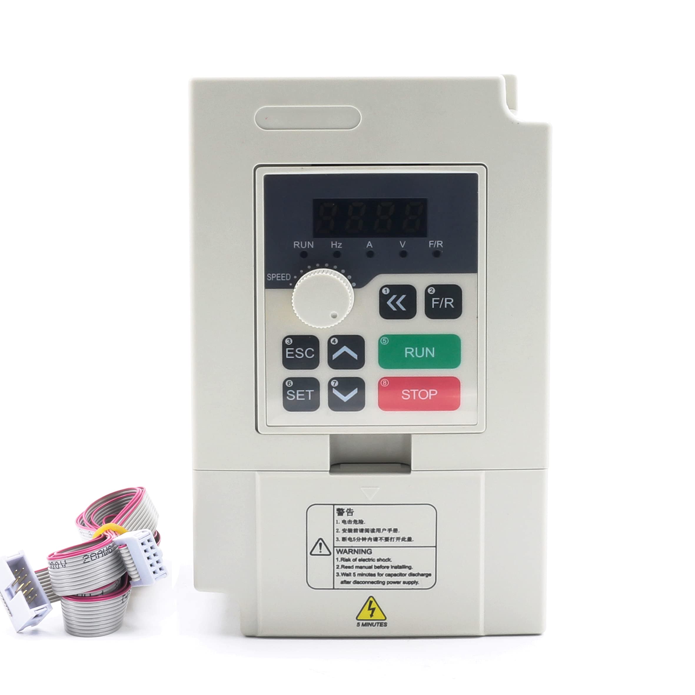2.2KW VFD Variable Frequency Drive 110V Single to 3 Phase Converter - CNC Spindle Motor Controller for Router, Engraver & Milling Machine | Perfect for Woodworking, Metal Cutting & Industrial Automation