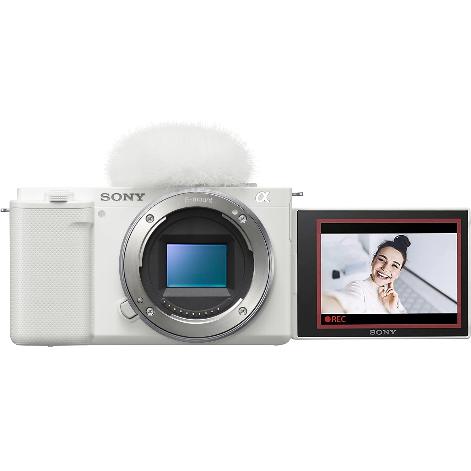 Sony ZV-E10 Mirrorless Alpha APS-C Interchangeable Lens Vlog Camera (White) - Official Sony USA Partner Model with Deco Gear Case, Software Kit & Tripod | Perfect for YouTube Vlogging, Travel Photography & Content Creation
