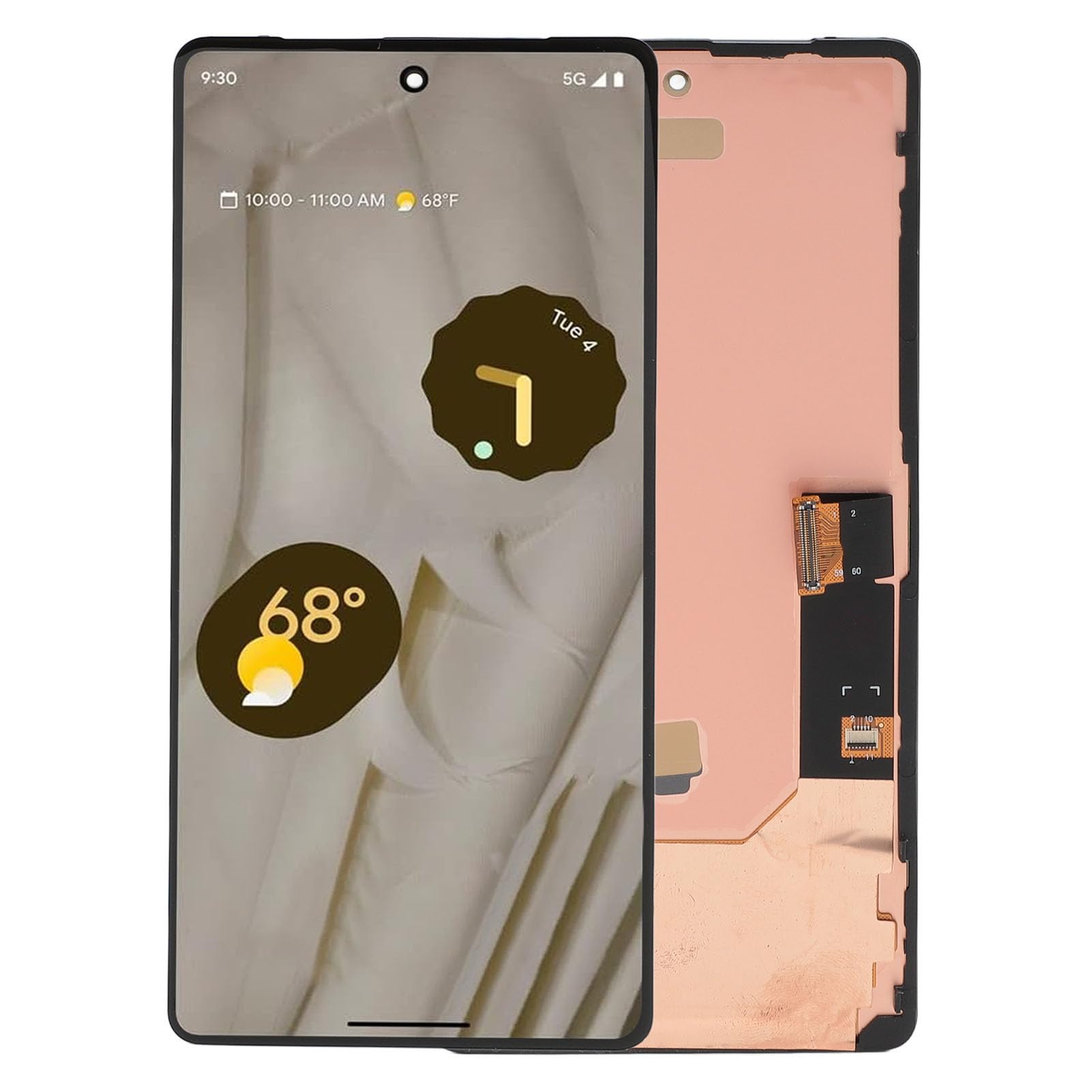Pixel 7 5G Screen Replacement - 6.3 Inch OLED Display Touch Screen Digitizer Assembly with Repair Tools (Compatible with GVU6C GQML3 Models) - Supports Fingerprint Unlock - Perfect for DIY Phone Repair & Screen Replacement Projects