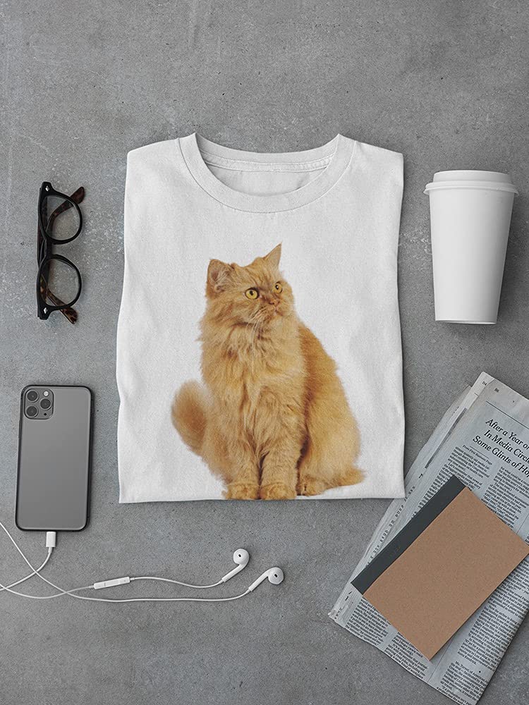 Red Cat Looking Away Graphic T-Shirt for Men - Casual Wear, Street Style & Everyday Outfits