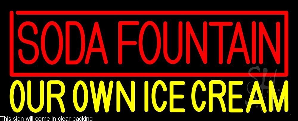Vintage Soda Fountain & Ice Cream Neon Sign - 13