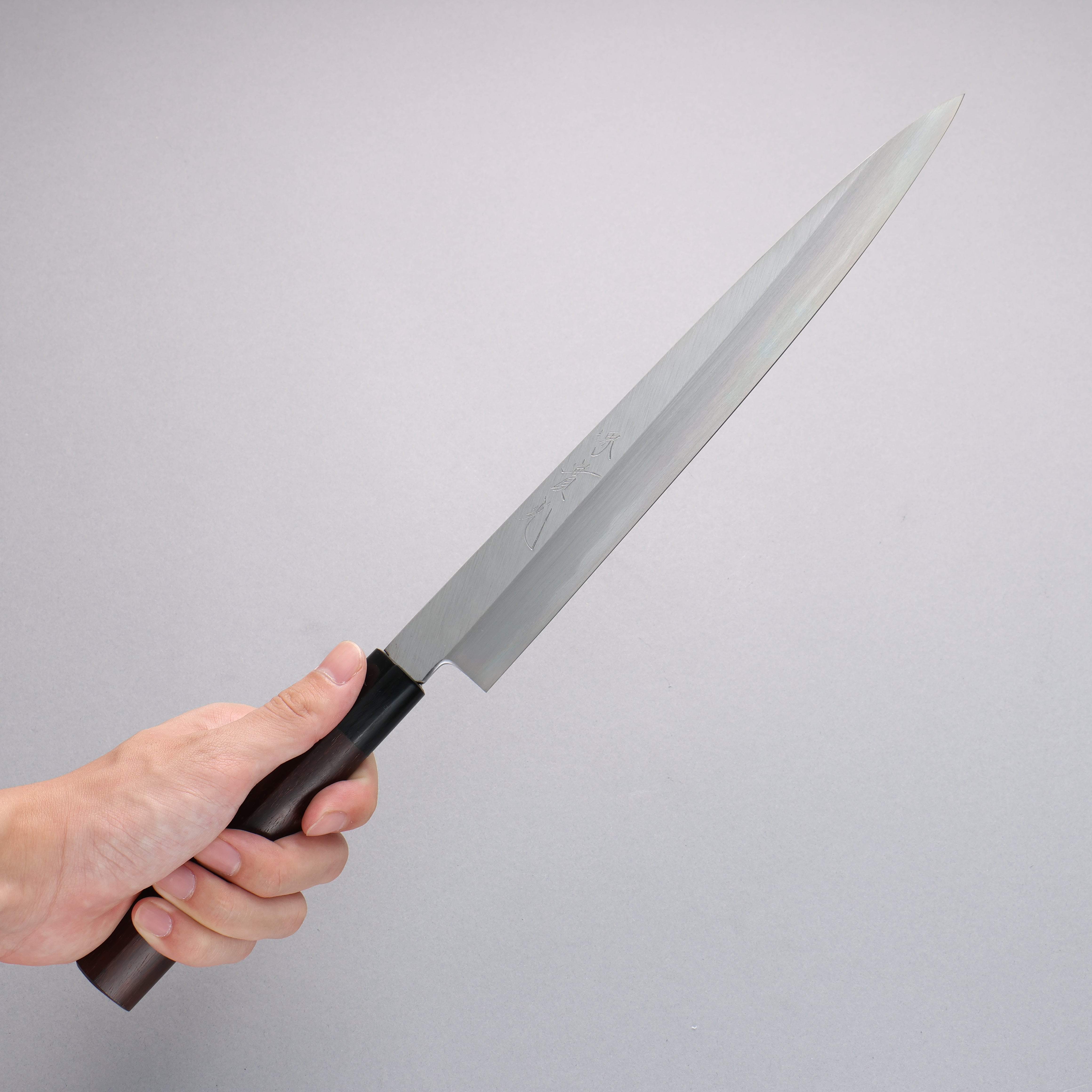 Premium Jikko White Steel No.2 Yanagiba 330mm Japanese Sushi Knife with Exquisite Shitan Handle - Perfect for Sushi Chefs & Professional Kitchen Use