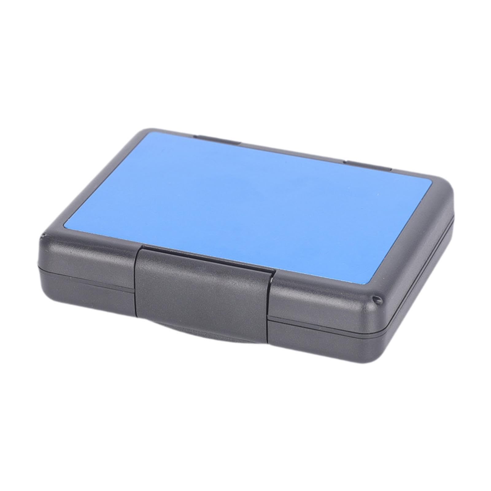 Dickly Memory Cards Holder - Multi Slot Portable Card Organizer Case with Dustproof Protective Cover for SD, Micro SD, CF Cards - Perfect for Photographers, Videographers & Tech Enthusiasts (Blue)