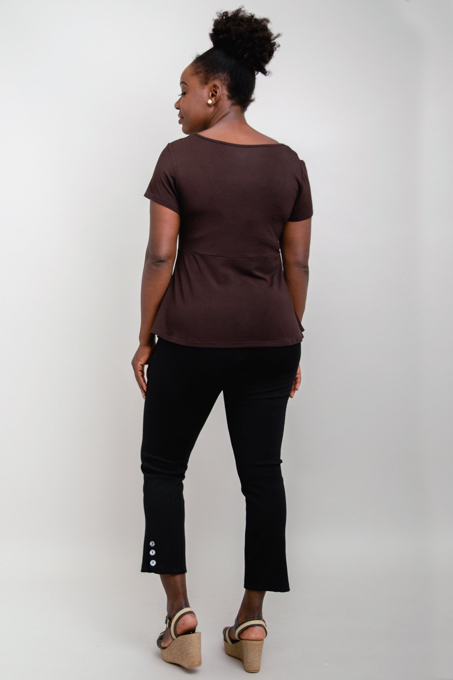 Premium Kim Cap for Women - Soft & Breathable Bamboo Fabric - Coffee Brown - Perfect for Outdoor Activities, Yoga & Relaxation - Final Sale