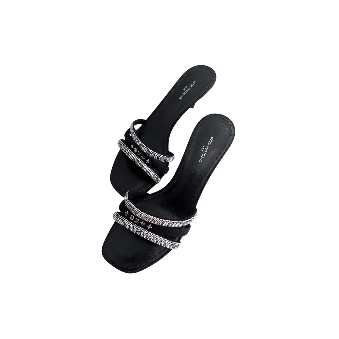 Louis Vuitton Appeal Mule Heels Women's Size 38 - Luxury Designer Platform Sandals for Parties, Weddings & Evening Events