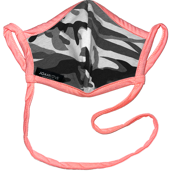 Camo Coral Infinity Scarf with Hidden Pocket - Stylish & Functional Accessory for Outdoor Adventures, Travel, and Everyday Wear
