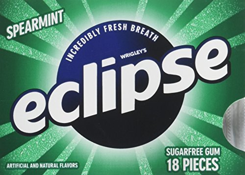 Eclipse Sugar Free Spearmint Gum - 8 Pack (8 Count) | Refreshing Breath for Workouts, Meetings & On-the-Go | Keto Friendly Chewing Gum