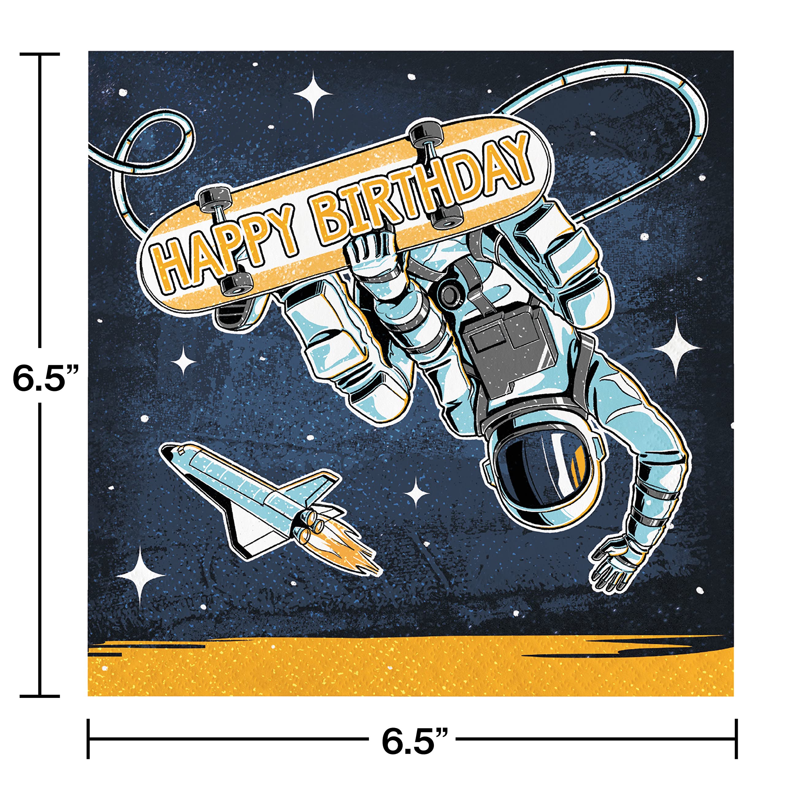 Trendware Space Skater Party Supplies Kit - 8-Piece Party Decorations Set for Kids Birthday, Themed Events & Cosmic Skate Celebrations