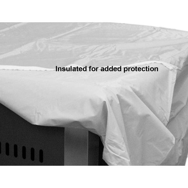 Hiland Heavy Duty Waterproof Round Propane Fire Pit Cover - Outdoor Patio, Backyard, Camping Protection