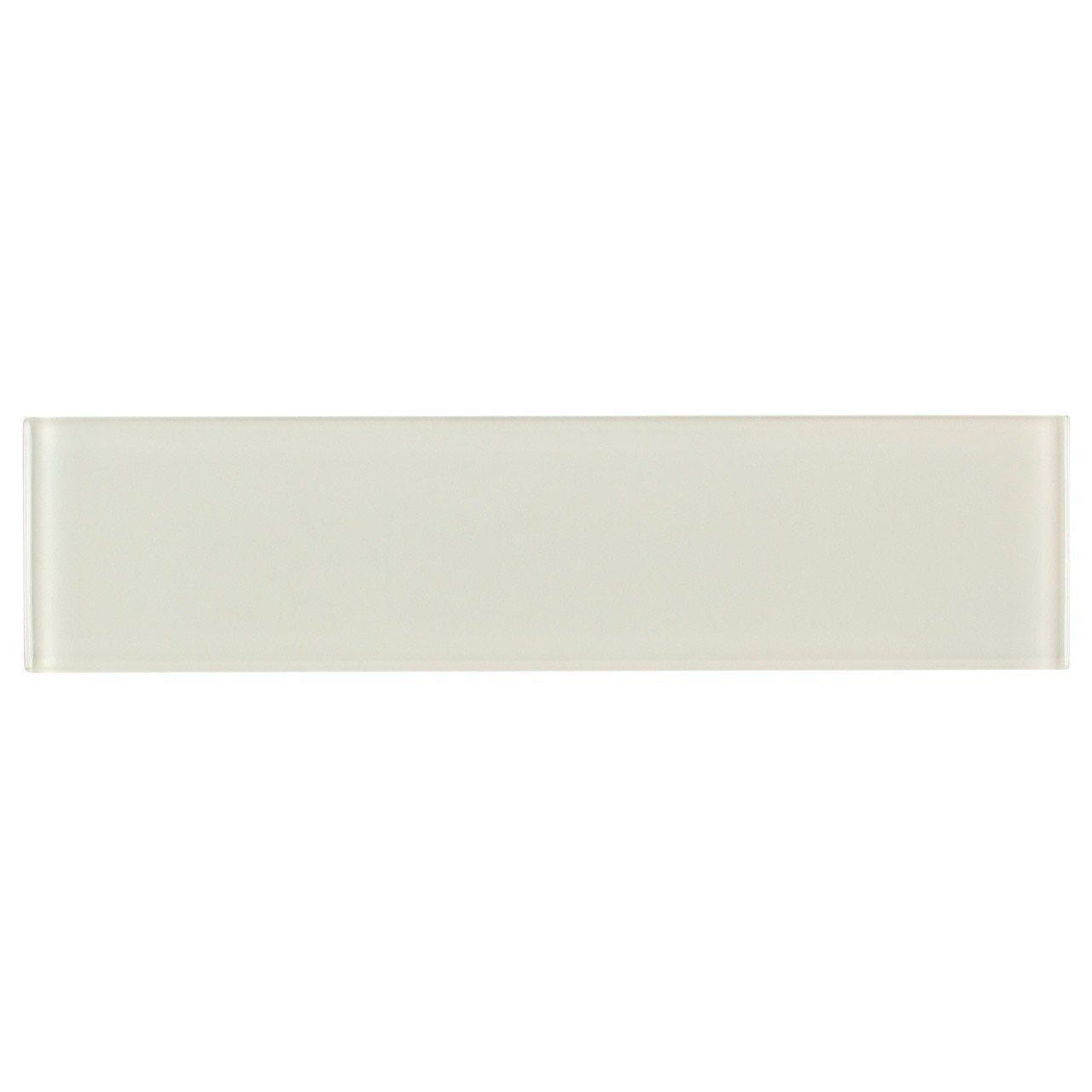 3x12 Creamy Glass Subway Tile - Perfect for Kitchen Backsplash, Bathroom Walls & Modern Home Decor