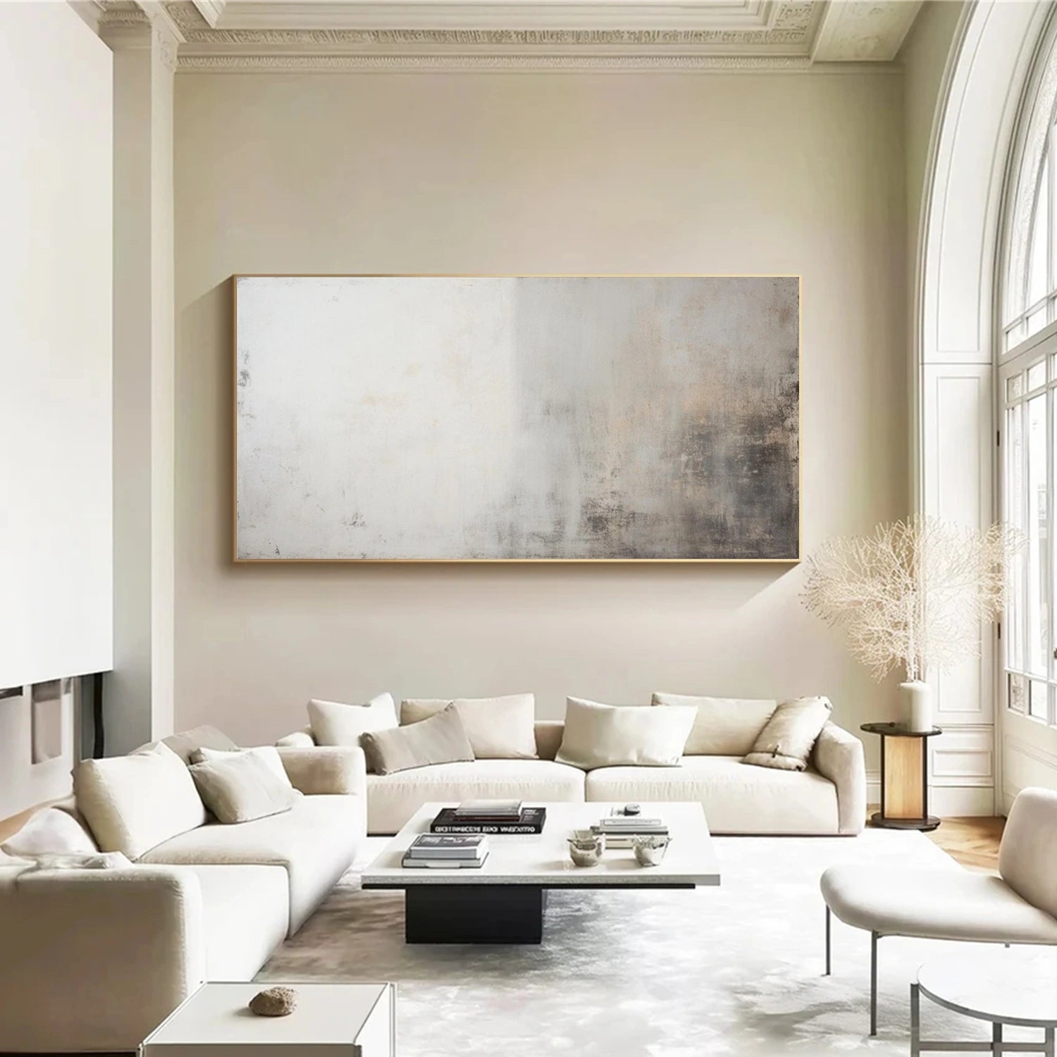 Abstract Painting #AB 463 - Modern Wall Art for Home & Office Decor | Handmade Canvas Artwork for Living Room, Bedroom & Office Spaces