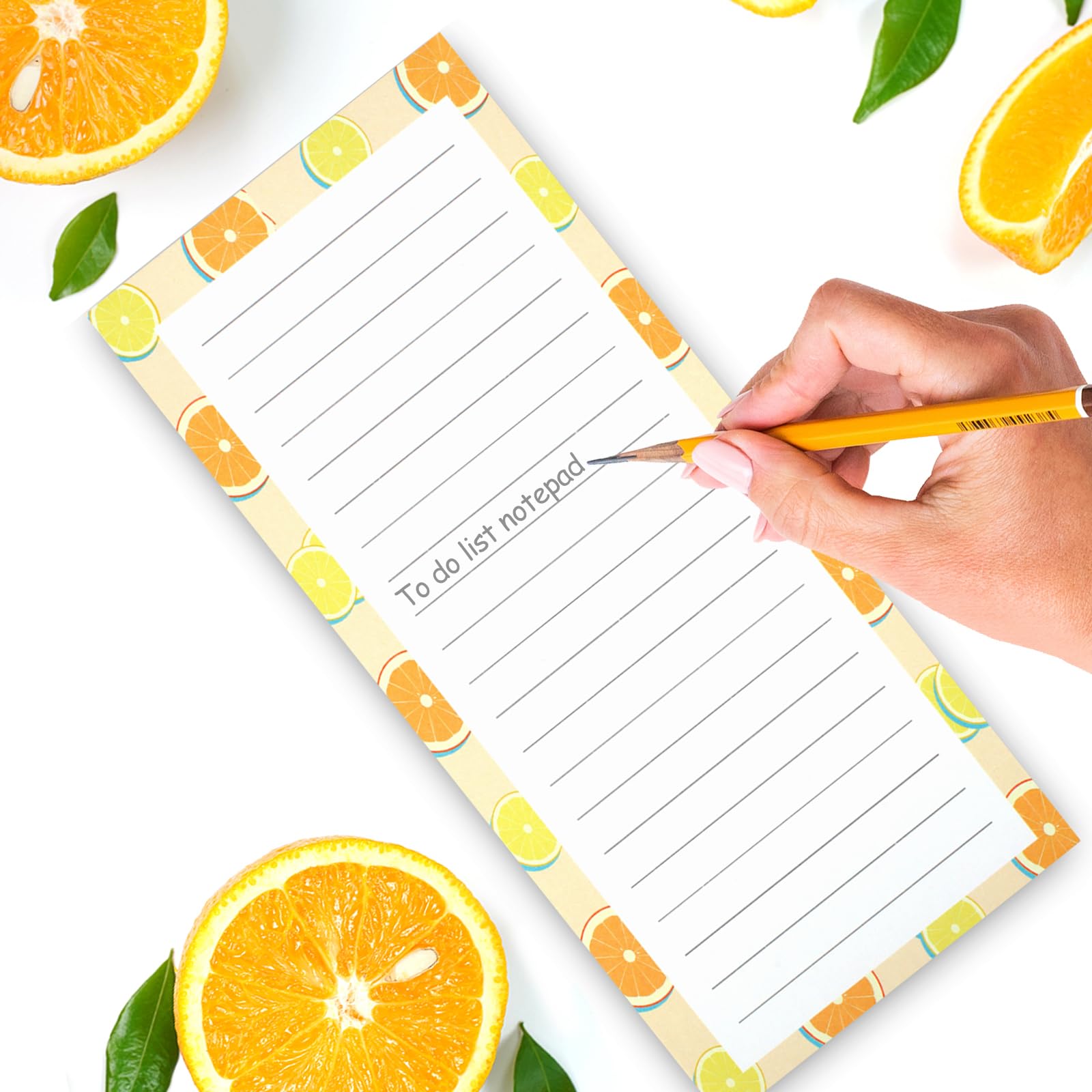 9 Pack Magnetic Notepads for Refrigerator - Fruit Design Grocery List Pads with Full Magnet Back (25 Sheets Each) - Perfect for Kitchen Organization, Shopping Lists & Family Reminders