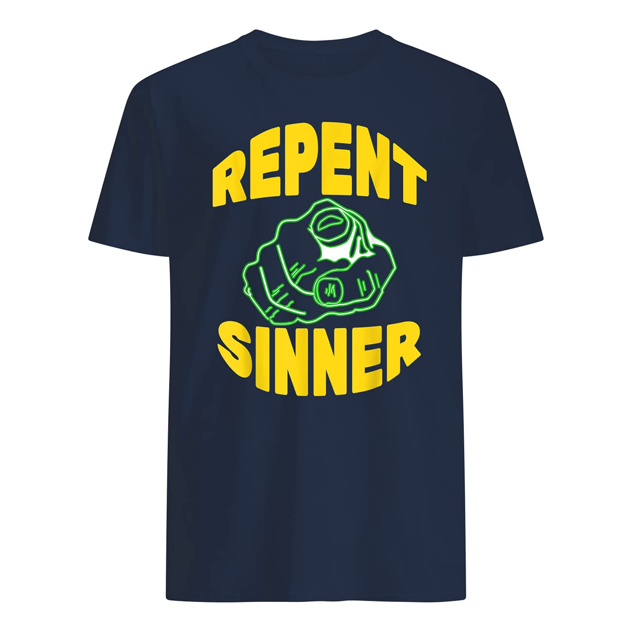 Funny Christian Jesus T-Shirt - Repent Sinner Bible Tee for Men & Women | Church & Casual Wear