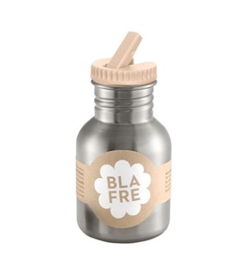 Blafre 300ml Peach Water Bottle with Leak-Proof Flip Lid - Perfect for Gym, Hiking, and Outdoor Activities