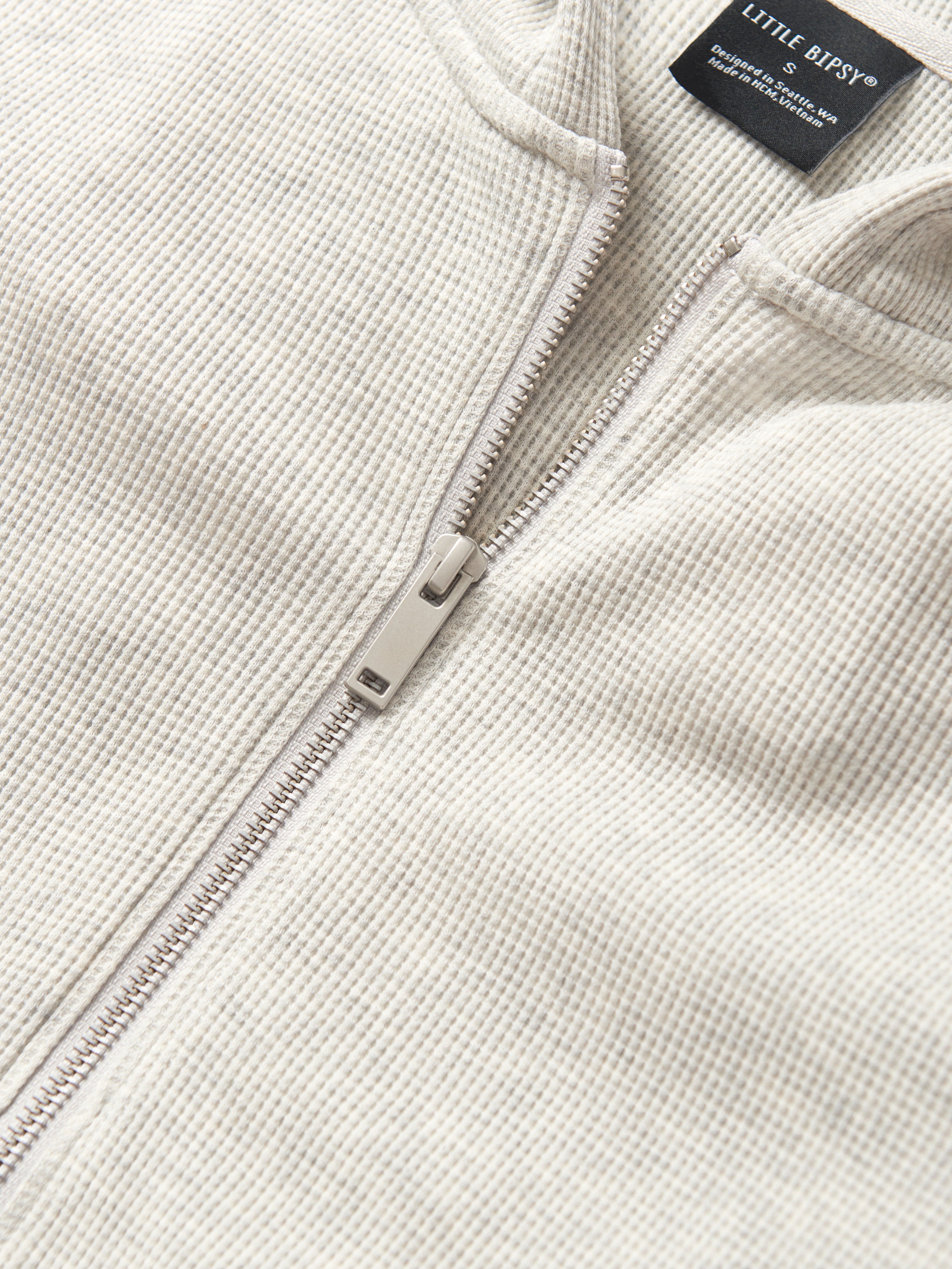 **Soft & Cozy Adult Waffle Hoodie - Light Heather Grey | Perfect for Lounge Wear, Casual Outfits & Cool Weather**
