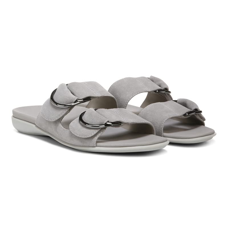 Vionic Women's Mirage Corlee Casual Slip-On Slide Sandals - Orthotic Arch Support with Three-Zone Comfort Technology | Supportive Ladies Sandals for Walking, Travel & Everyday Wear