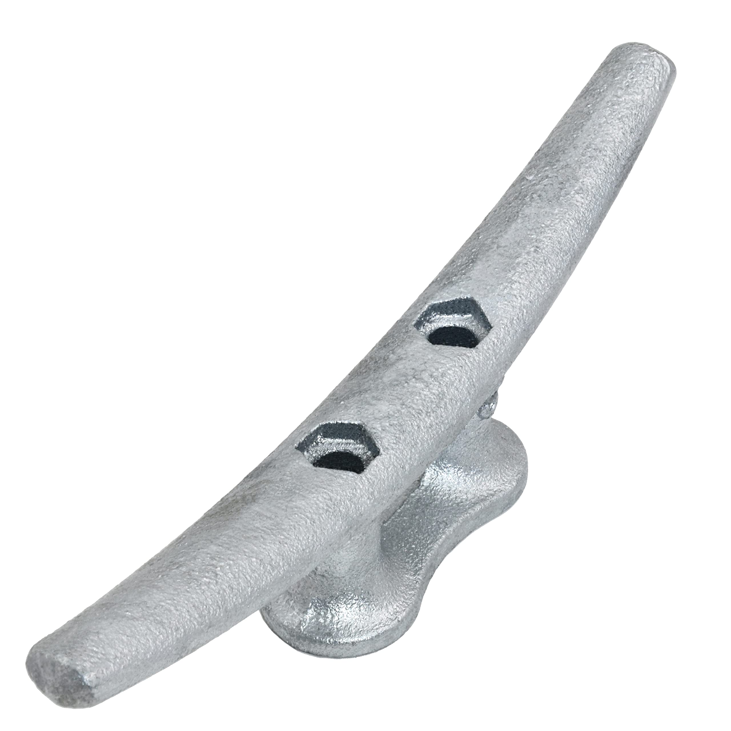 8 Inch Galvanized Cast Iron Dock Cleats - Heavy Duty Marine Boat Cleats for Ropes & Mooring - Perfect for Boats, Docks, Decks & Nautical Decor - Ideal for Secure Boat Tie-Downs & Waterfront Applications