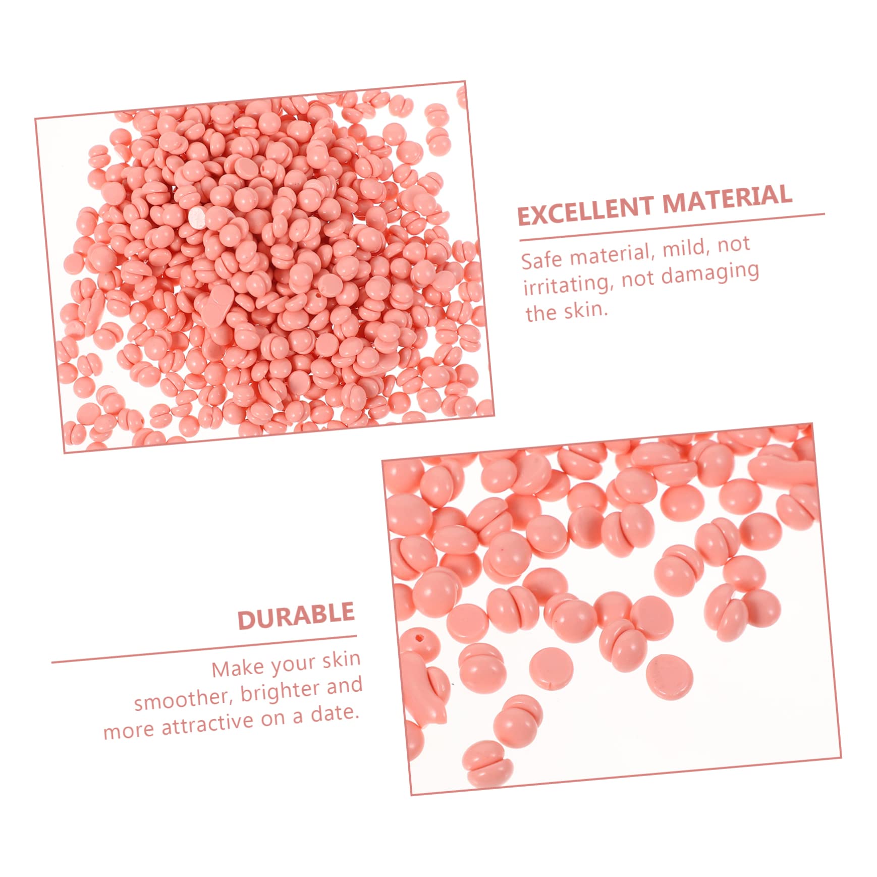 FOMIYES Hard Wax Beans for Hair Removal - Pink Scented Wax Beads Kit with Warmer & Waxing Sticks for Face, Body, Bikini - At-Home Salon Waxing Solution for Smooth Skin