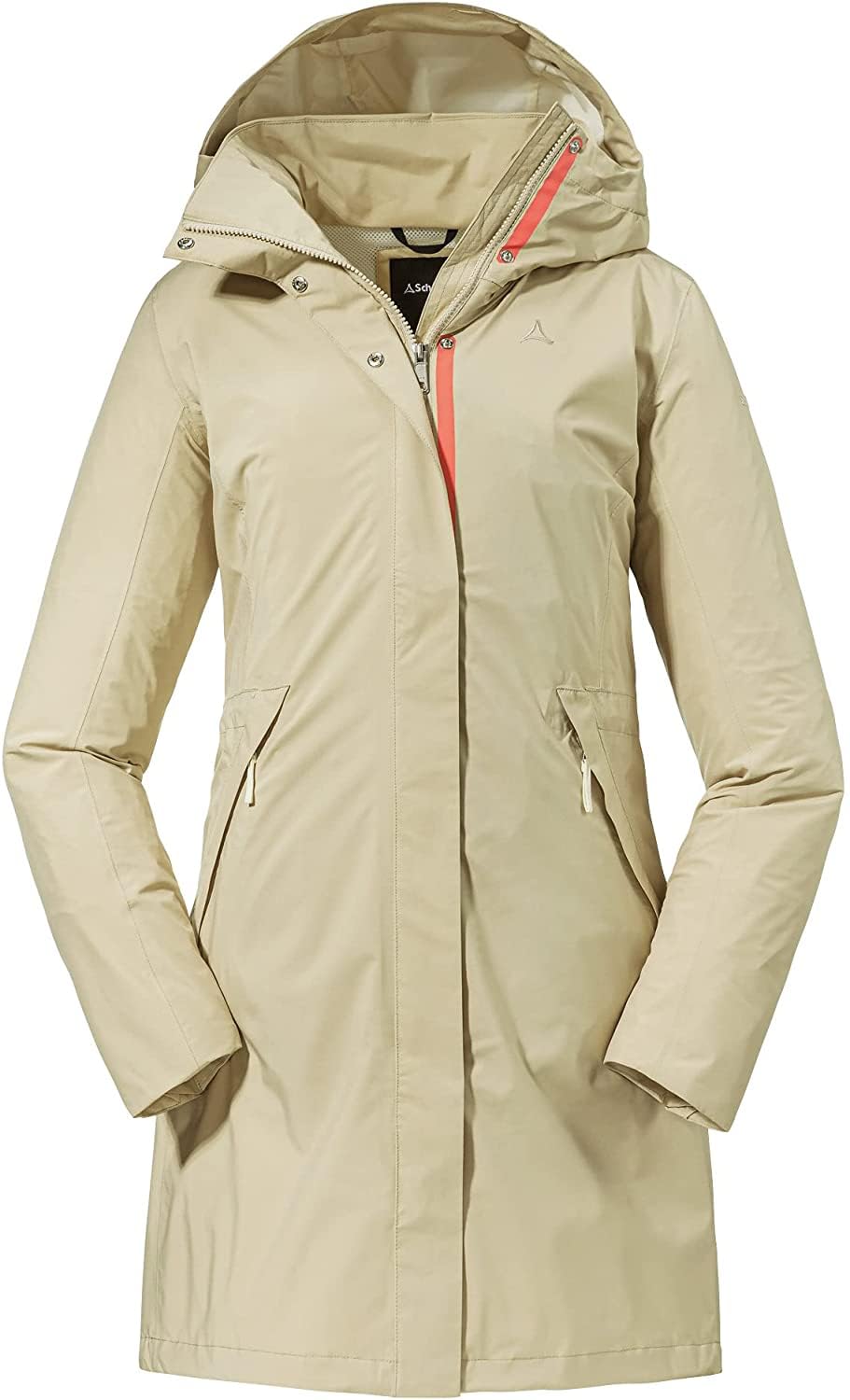 Schöffel Women's Sardegna Parka Jacket - Lightweight Waterproof Windproof Raincoat with Pockets for Spring & Summer - Perfect for Hiking, Travel & Outdoor Activities