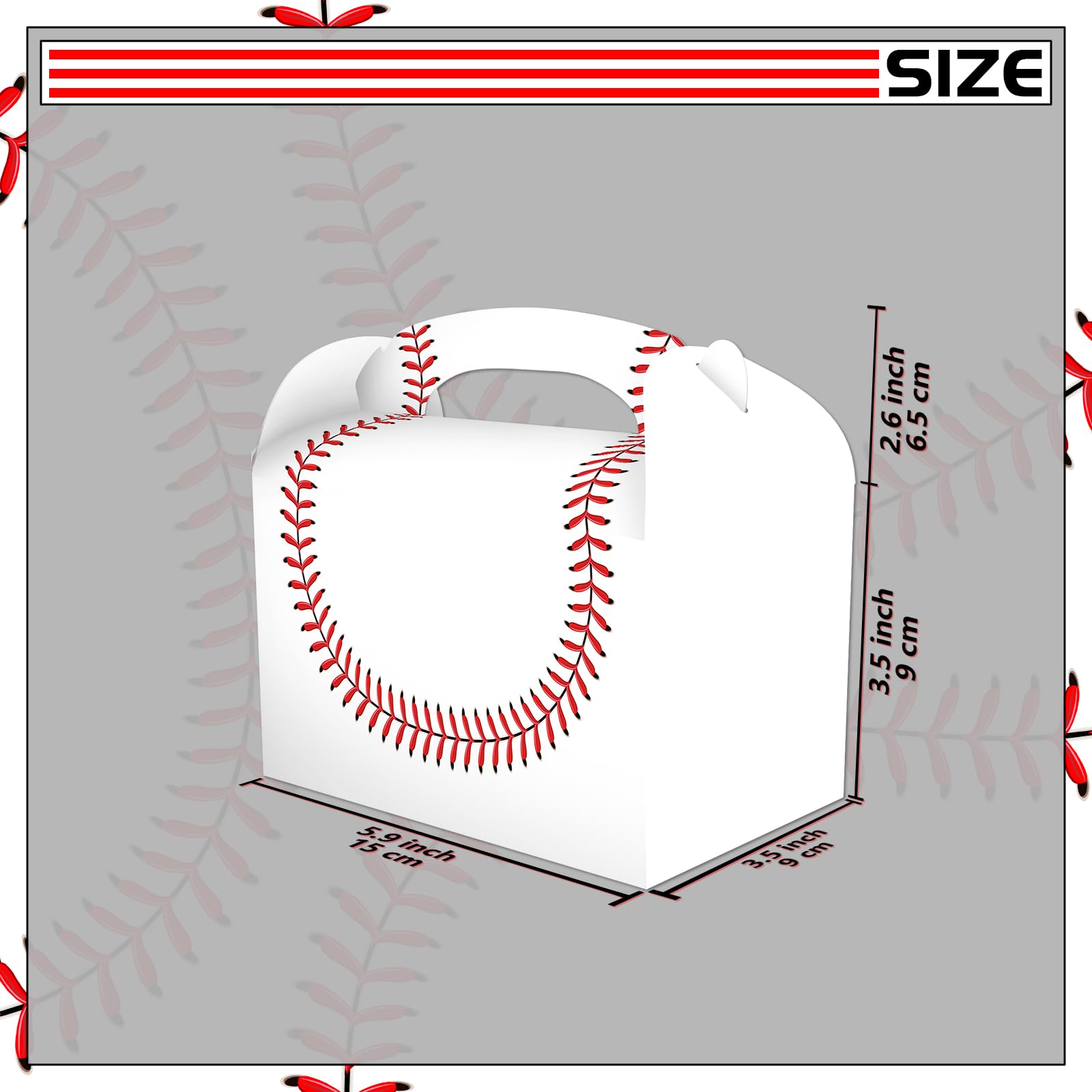 24-Pack Baseball Party Favor Bags - Snack & Treat Bags for Baseball Birthday Decorations, Team Parties, and Sports Enthusiasts | Perfect for Game Day Snacks, Goodie Bags, and Baseball Themed Events