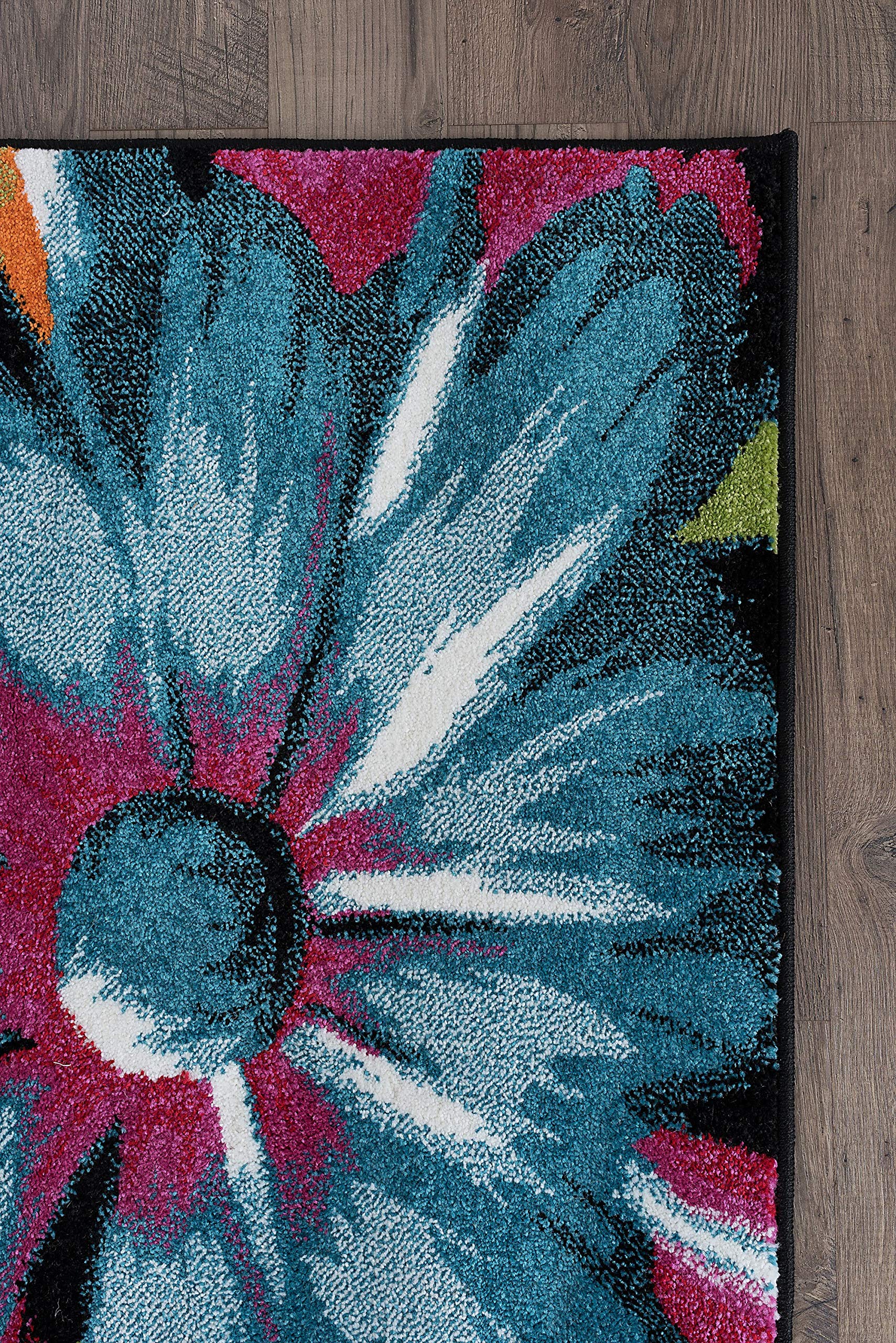 Modern 4x6 Area Rug - Soft Indoor Carpet for Living Room, Bedroom, Dining Room & Entryway - Contemporary Non-Slip Floor Mat - Perfect for Home Decor, Apartment & Office Use - Alfombras Modernas para Sala