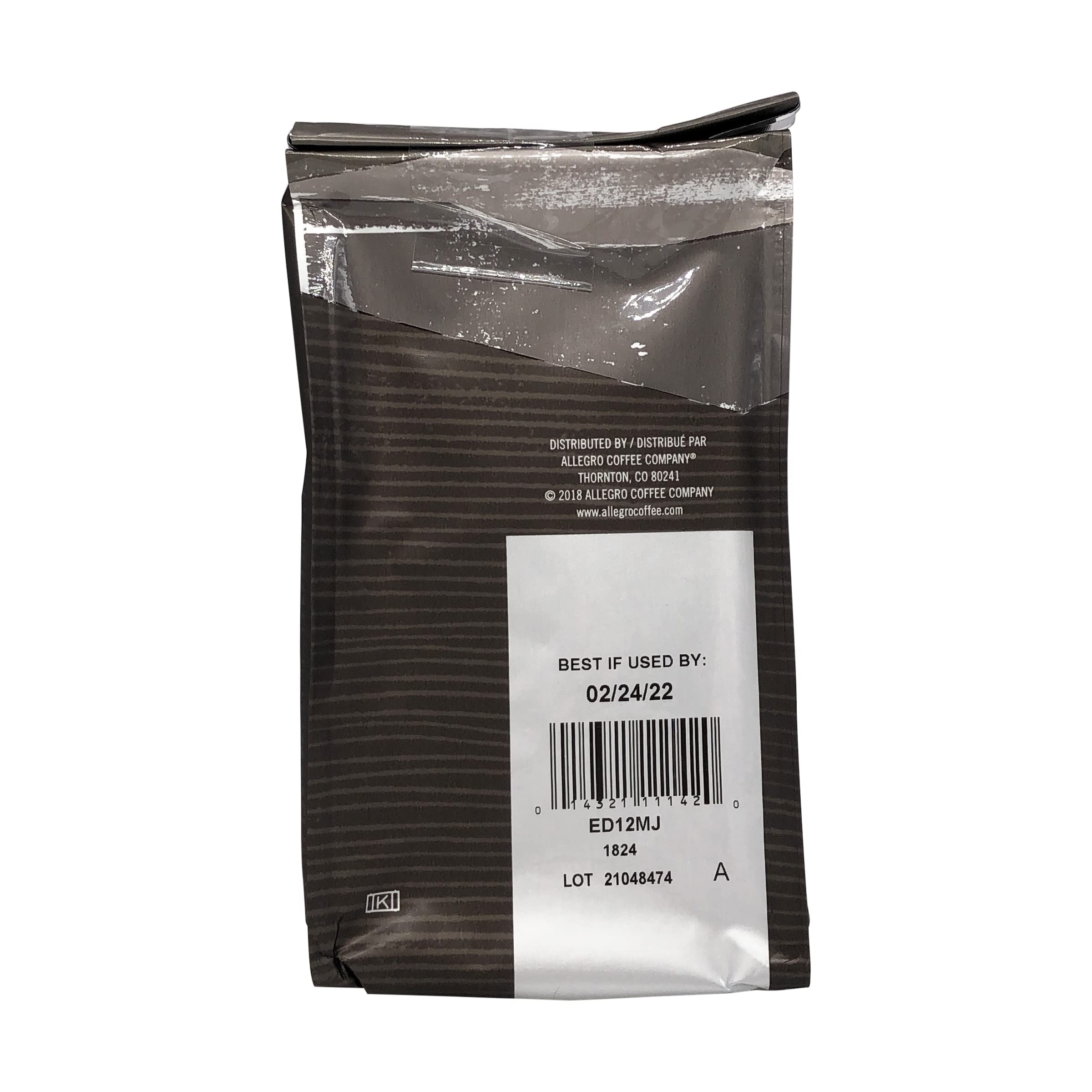 Allegro Coffee Mocha Java Ground Coffee 12 oz - Premium Arabica Blend for Rich Flavor - Perfect for Home Brewing, Office Use & Gifts