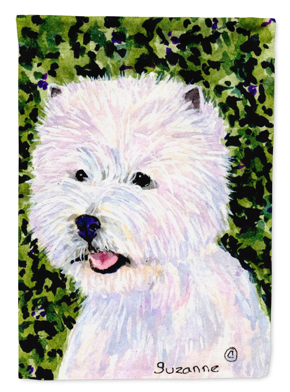 Westie Garden Flag & Mailbox Banner - Decorative Outdoor Yard Flag for Patio, Flower Beds & Lawn Decor - Multicolor Weather-Resistant Artwork | Perfect for Seasonal Decor, Housewarming Gifts & Front Yard Landscaping