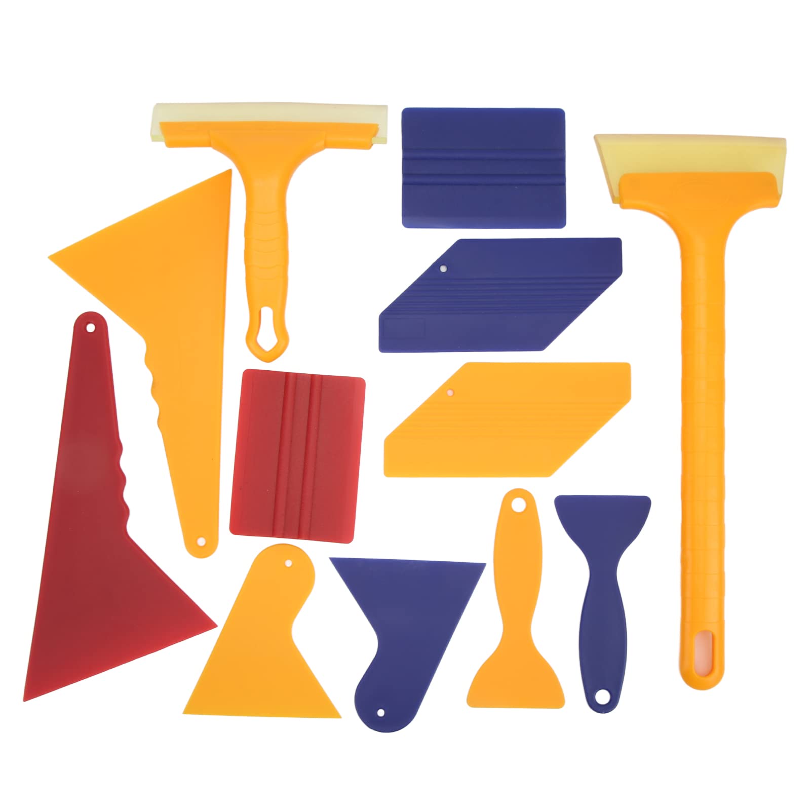 Acouto 12-Piece Professional Car Window Tint Tool Kit - Vinyl Wrap Squeegee & Edge Closing Tools for Sticker & Color Change Film Installation | Perfect for DIY Auto Tinting & Vehicle Wrap Projects
