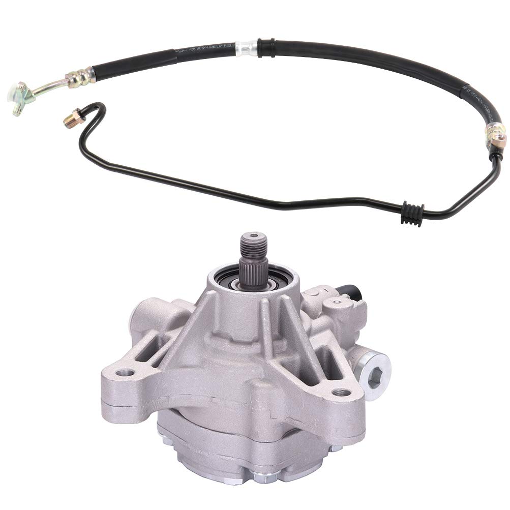 SCITOO 2-Pack Power Steering Pump with Pressure Hose - Compatible with 2003-2005 Honda Accord - Replacement for 21-5341 & 53713SDCA02 - Perfect for Smooth Steering & Vehicle Maintenance