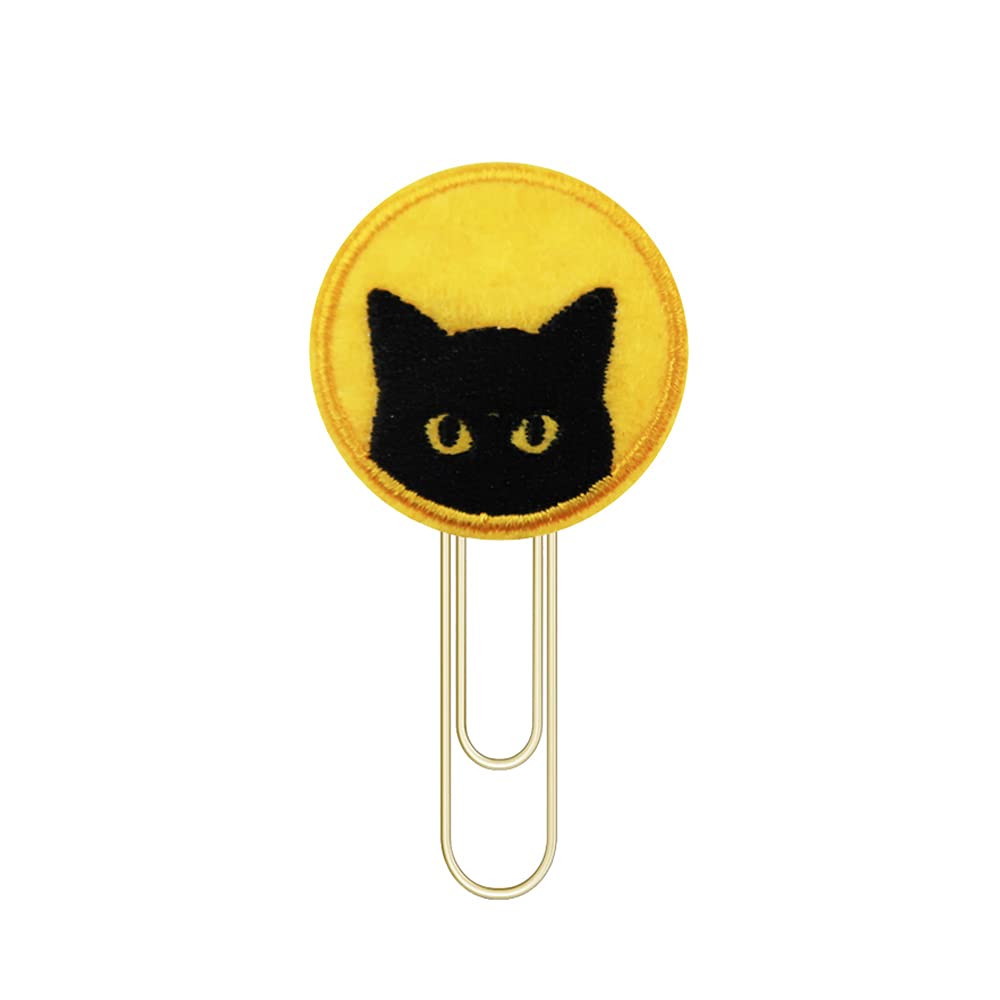 Halloween Bookmark Set - Black Cat Design Planner Paper Clips for Books, Journals & Office Use - Perfect for Halloween Gifts, Reading Accessories & School Supplies