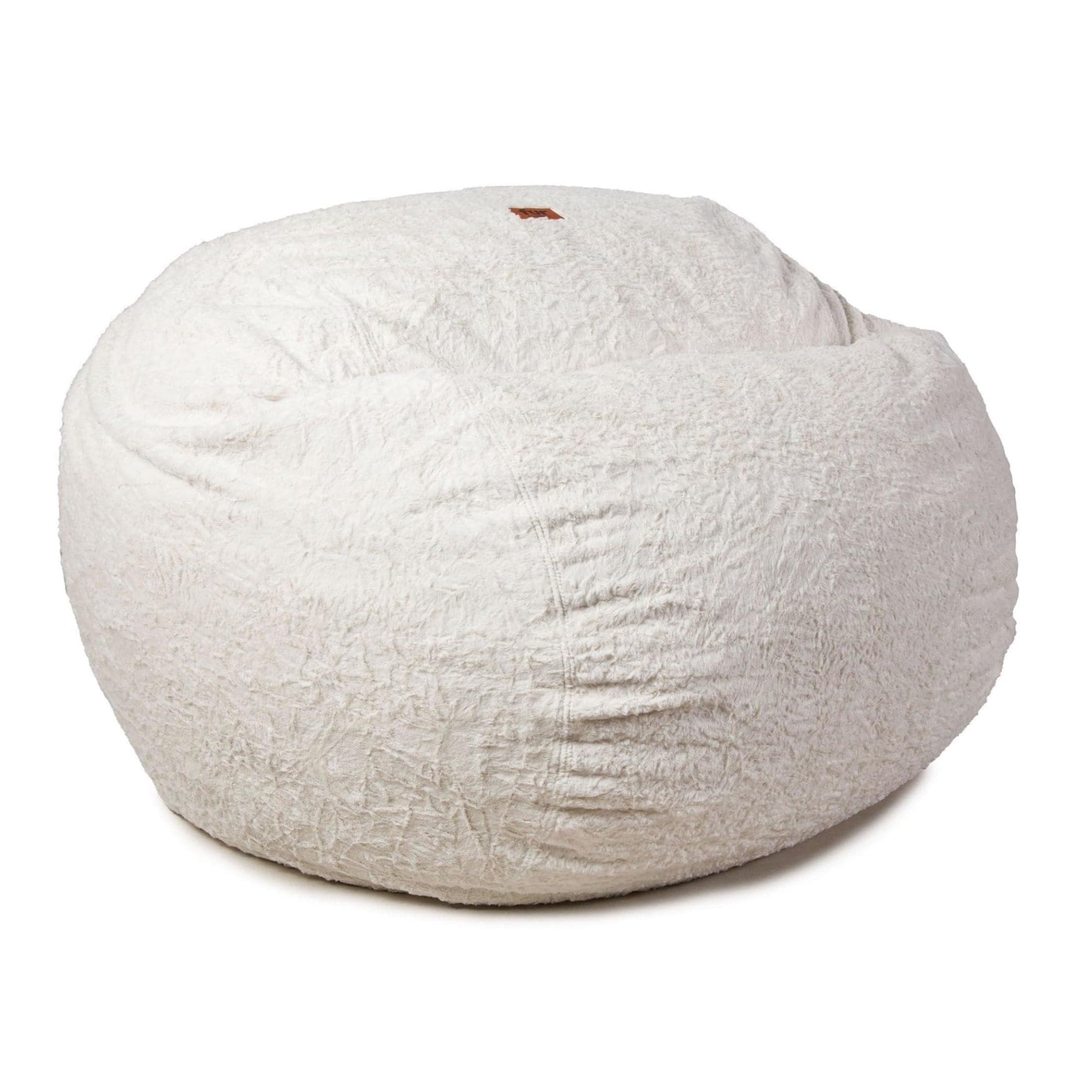 CordaRoy's Convertible Faux Fur Bean Bag Chair - King Size White Foldable Lounger | As Seen on Shark Tank | Perfect for Living Rooms, Game Rooms & Teen Bedrooms