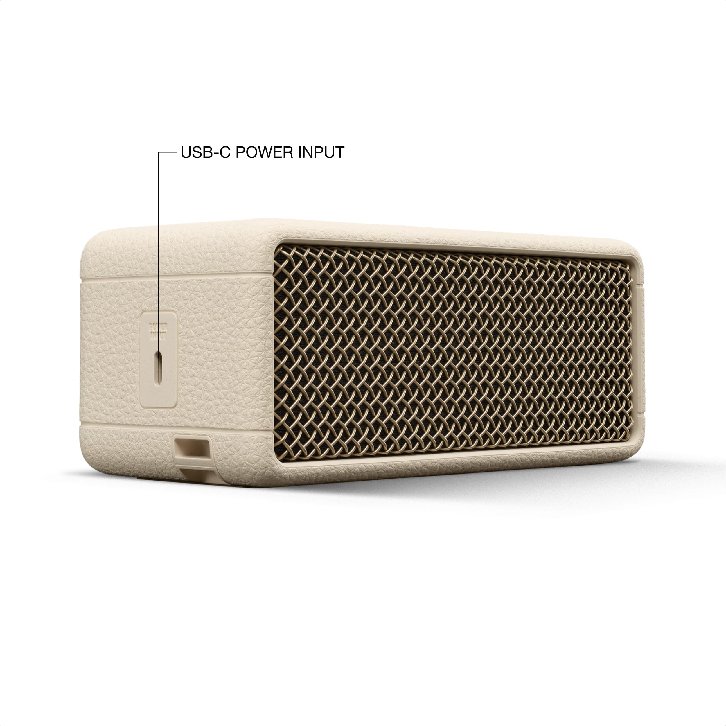 Marshall Emberton III Portable Bluetooth Speaker - Wireless Outdoor Speaker with 20+ Hours Playtime, IPX7 Waterproof, Compact Travel Speaker for Beach, Camping & Home Use (Cream)