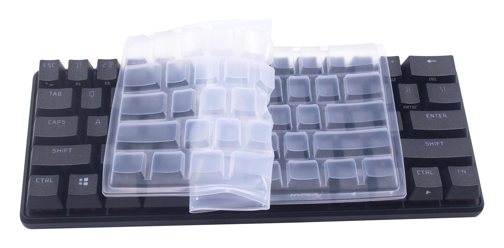 Clear Silicone Keyboard Cover for Corsair K65 RGB Mini 60% Mechanical Gaming Keyboard - Dustproof & Waterproof Protection for PC, Office, and Gaming Setup