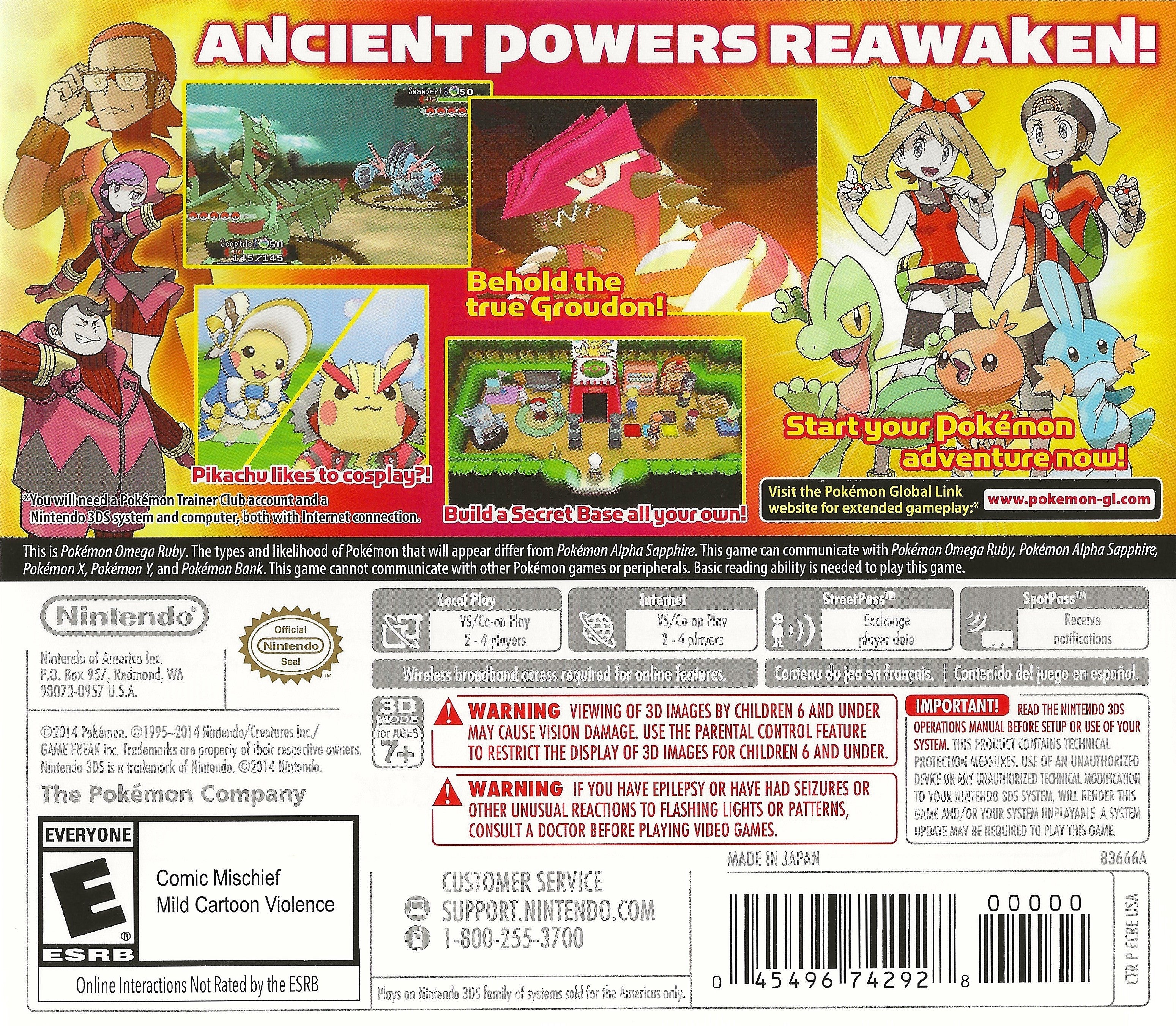 Pokemon Omega Ruby Game for Nintendo 3DS - Asia Version | Adventure RPG with Mega Evolution | Perfect for Trainers & Collectors