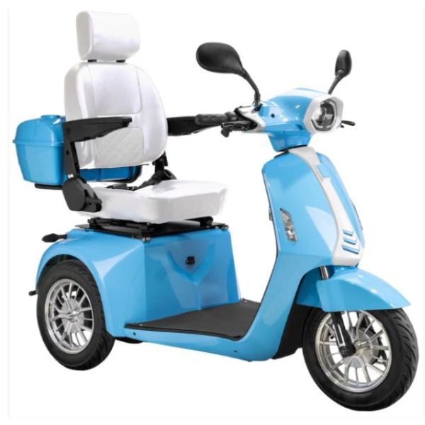 Premium Heavy Duty 3-Wheel Mobility Scooter for Adults - Lightweight & Foldable Electric Scooter with Long Battery Life - Ideal for Seniors, Travel, Shopping & Outdoor Activities