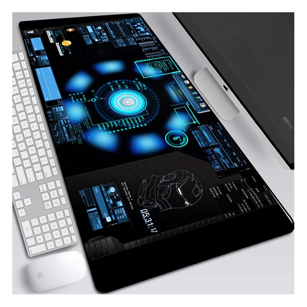 Extra Large Gaming Mouse Pad with Non-Slip Rubber Base & Stitched Edges - 15.7x35.4 Inch Oversized Desk Mat for Keyboard and Mouse - Perfect for Office, Home & PC Gaming Setup