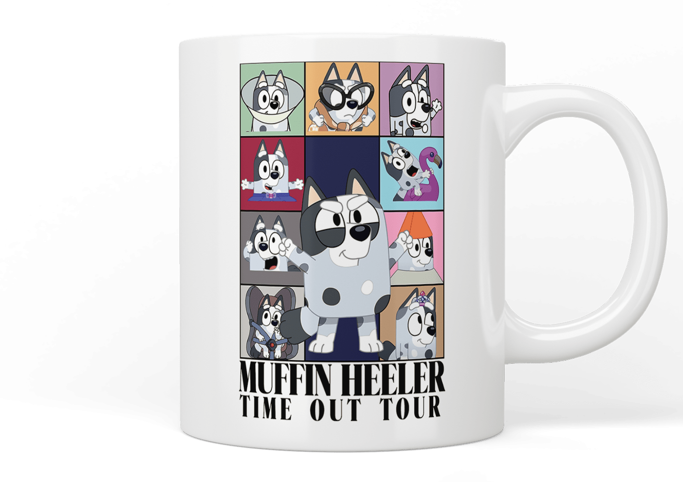 Bluey: Muffin Heeler Time Out Tour Mug - Official Bluey Merchandise - Perfect for Kids & Fans - Great for Tea, Coffee & Collectibles