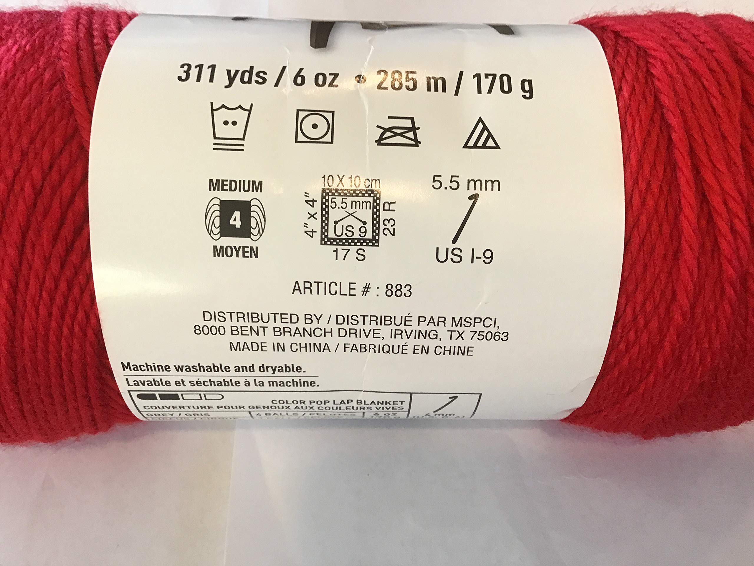 Soft & Shiny Red Yarn Skein - Premium Knitting & Crochet Yarn for DIY Crafts, Sweaters, and Blankets