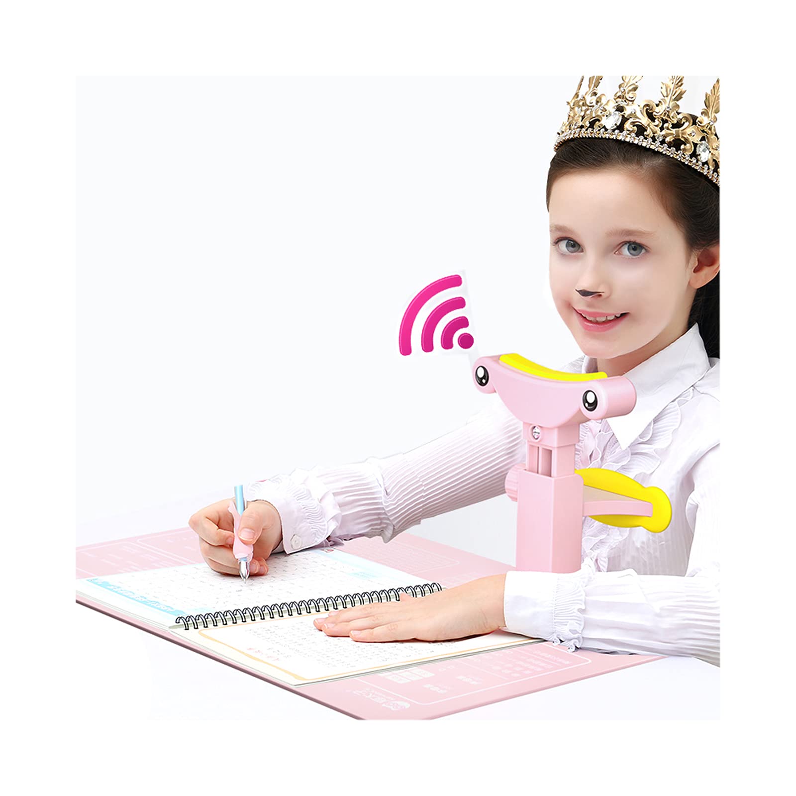 Kids Posture Corrector for Reading & Writing - Voice Prompt & Vision Protection - Adjustable Posture Trainer - Ideal Student Gift for School & Homework
