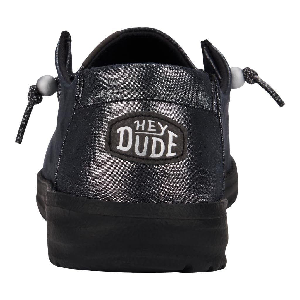 Hey Dude Women's Wendy Glitter Shoes - Comfortable & Stylish Casual Sneakers for Everyday Wear - Perfect for Walking, Shopping & Light Activities