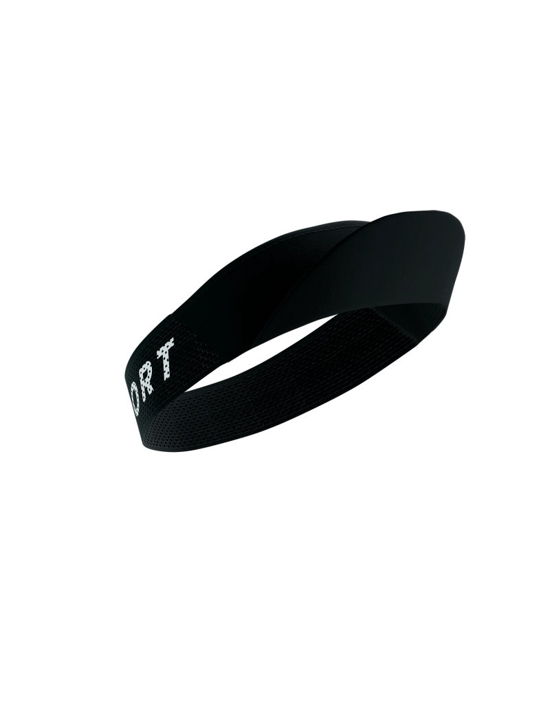 Compressport Unisex Pro Racing Visor - Lightweight Breathable Sun Visor for Running, Cycling & Outdoor Sports - Black