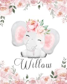 Floral Elephant Girl Name