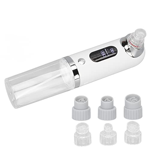 Electric Blackhead Cleaner & Remover Vacuum - USB Rechargeable Pore Extractor with 3 LED Lights (Blue/Purple) for Deep Facial Cleansing at Home